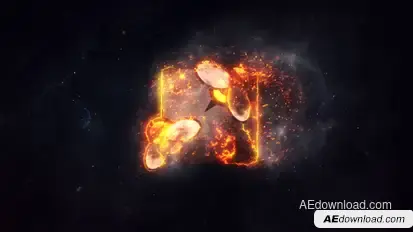 Burning Fire Logo Logo Stings template preview