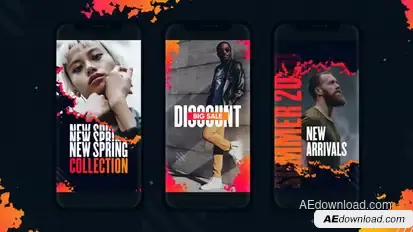 Burning Instagram Stories Product Promo template preview