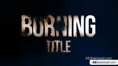 Burning Titles Titles template preview