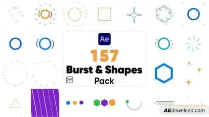 Burst and Shapes Pack For After Effects Openers template preview