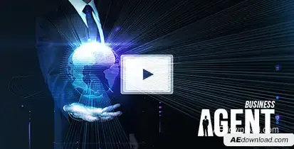 Business AI Agent Video Displays template preview