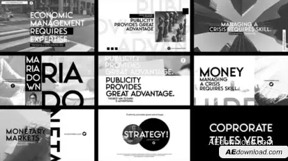 Business And Corporate Titles V3 Titles template preview