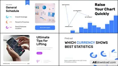 Business and Finance Slideshow Infographics template preview