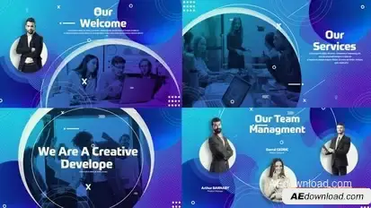 Business Consulting Presentation Openers template preview