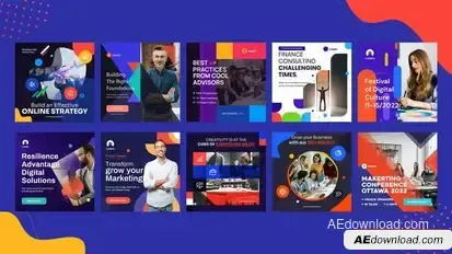 Business, Corporate Instagram Post Openers template preview