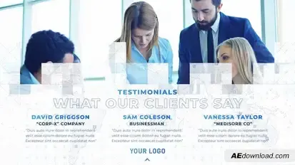 Business Corporate Slides Video Displays template preview