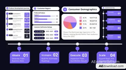 Business Customer Infographic Logo Stings template preview