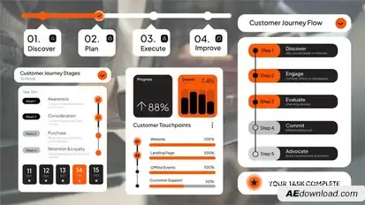 Business Customer Infographic Infographics template preview