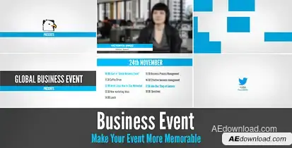 Business Event Openers template preview