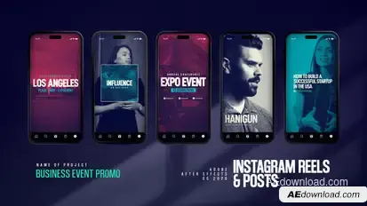 Business Event Instagram Reels Product Promo template preview