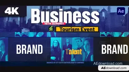 Business Event Intro Video Displays template preview