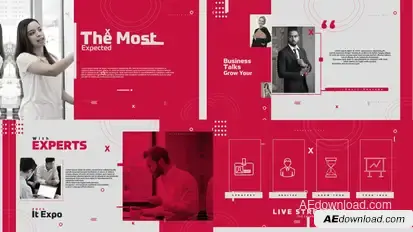 Business Event Intro V1 Video Displays template preview
