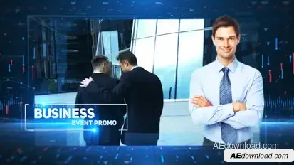 Business Event Promo Video Displays template preview