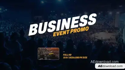 Business Event Promo Video Displays template preview