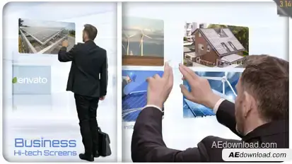 Business Hi-Tech Screens Video Displays template preview