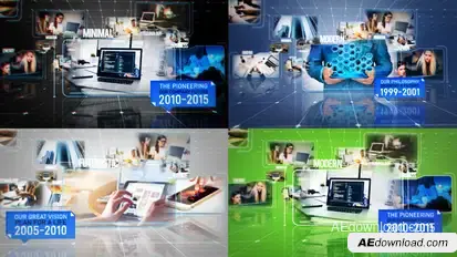 Business Hi-Tech Slideshow Promo Openers template preview