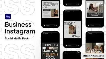 Business Instagram Stories Elements template preview