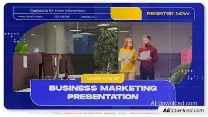 Business Marketing Slideshow Openers template preview