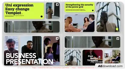 Business Presentation Video Displays template preview