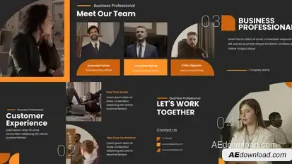 Business professional Video Displays template preview