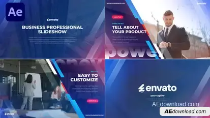 Business Professional Slideshow for After Effects Openers template preview