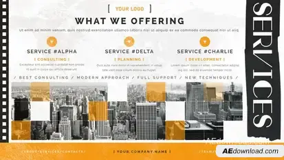 Business Promotion II Video Displays template preview