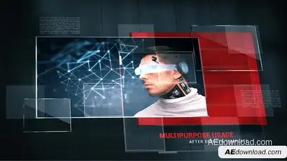 Business Showcase 06_Modern Grid Video Displays template preview