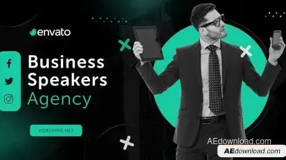 business Spaeking Slideshow Openers template preview