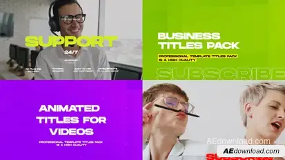 Business Titles and Lower Thirds Pack Titles template preview
