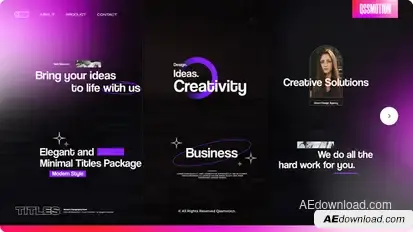 Business Titles Titles template preview