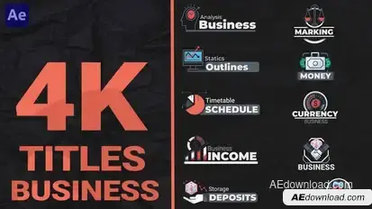 Business Titles Pack Titles template preview