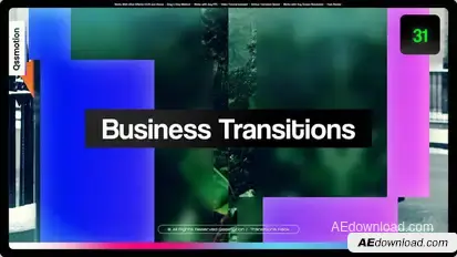Business Transitions Elements template preview