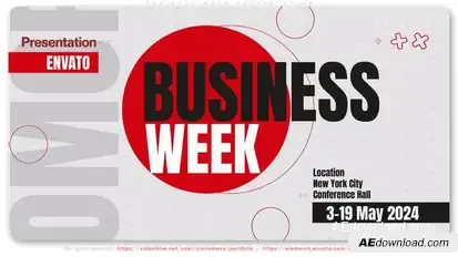 Business Week Presentation Openers template preview