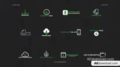 Buttons Download | After Effects Titles template preview