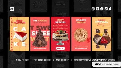 Cafe Instagram Reels Product Promo template preview
