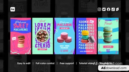 Cafe Instagram Stories Product Promo template preview
