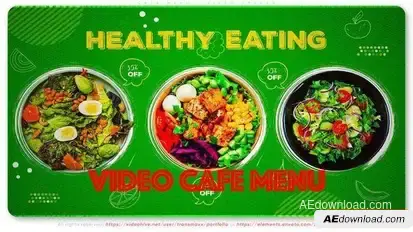 Videohive Cafe Menu – Video Opener Openers template preview