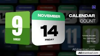 Calendar Count Elements template preview