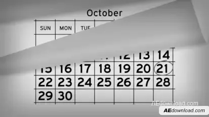 Calendar Timeline Promo Openers template preview