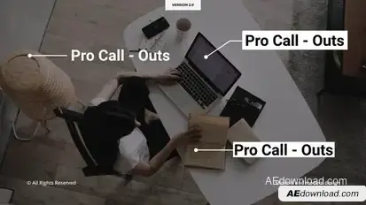 Call - Outs 2.0 | AE Titles template preview