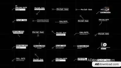 Call - Outs | AE Titles template preview