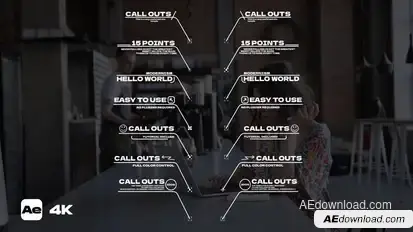 Call Out Titles template preview