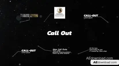 Call Out  | After Effects Titles template preview