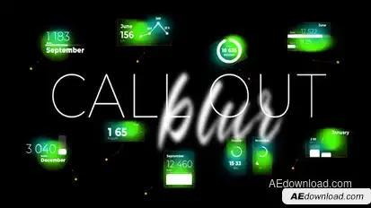 Call out blur Infographics template preview