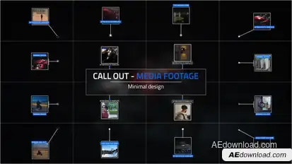 Call Out Media Footage Elements template preview