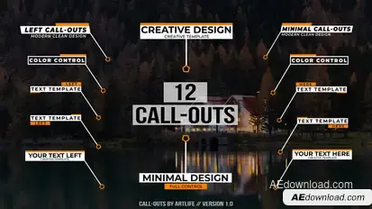 Call-Out Titles | After Effects Titles template preview
