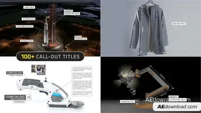 Call-Out Titles Pack Elements template preview
