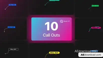 Call Out Titles Vol. 01 Titles template preview