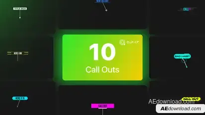 Call Out Titles Vol. 02 Titles template preview