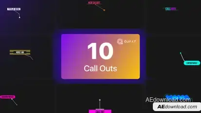Call Out Titles Vol. 04 Titles template preview